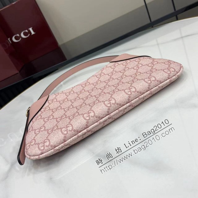 Gucci專櫃古馳最新款Emblem系列超迷你肩背包腋下包 jh2640型號：820696